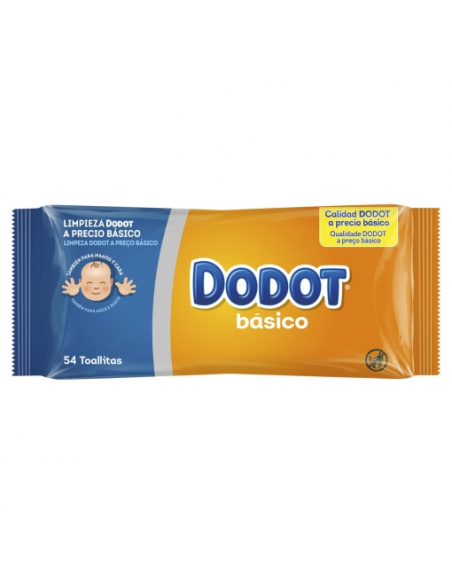 TOALLITAS INFANTILES DODOT BASICO ENVASE 54 uds