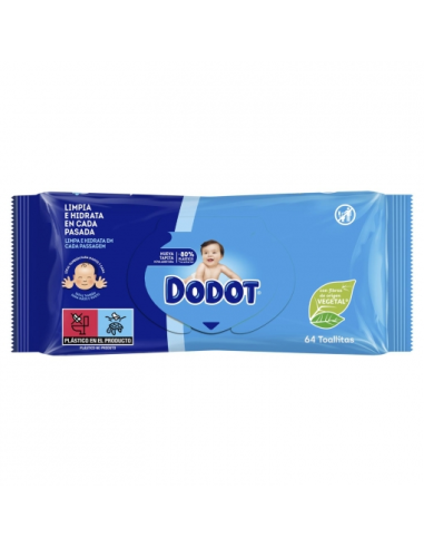 TOALLITAS INFANTILES DODOT ETAPAS RECAMBIO 64 uds