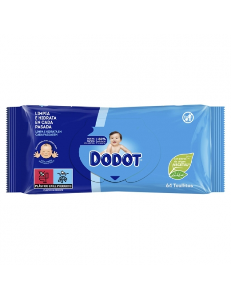 TOALLITAS INFANTILES DODOT ETAPAS RECAMBIO 64 uds