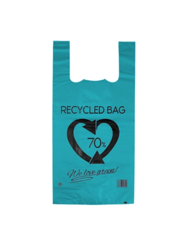 BOLSA CAMISETA  50x60 GALGA 200 AZUL B100 uds