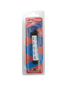 CORDON CALZADO LA PIEL BLISTER 60 cm NEGRO