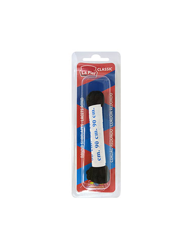 La Piel Cordón Calzado 90 cm Negro