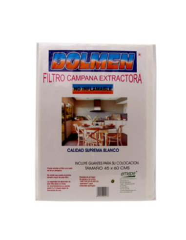 FILTRO CAMPANA DOLMEN 45x60 BLANCO
