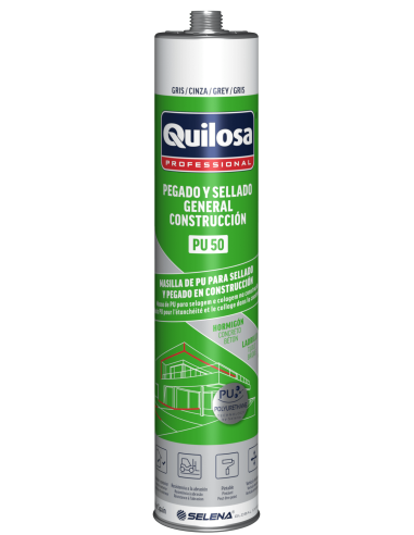 MASILLA POLIURETANO PU50 CARTUCHO 300 GRIS