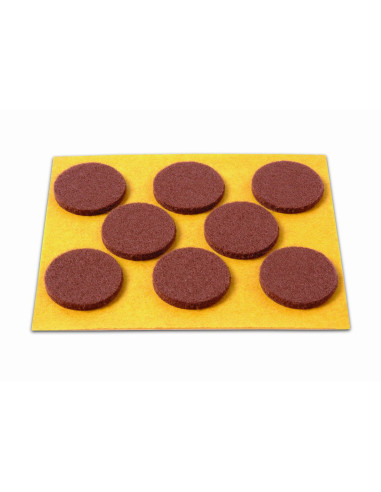 FIELTRO ADHESIVO 7071 BLISTER  08 MARRON REDONDO