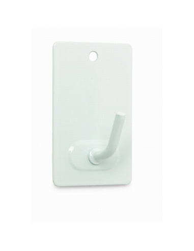 COLGADOR ADHESIVO 7026 BLISTER 3 LACADO BLANCO