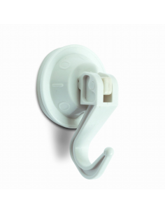 COLGADOR VENTOSA 5051 BLISTER 2 uds PEQUEÑO BLANCO