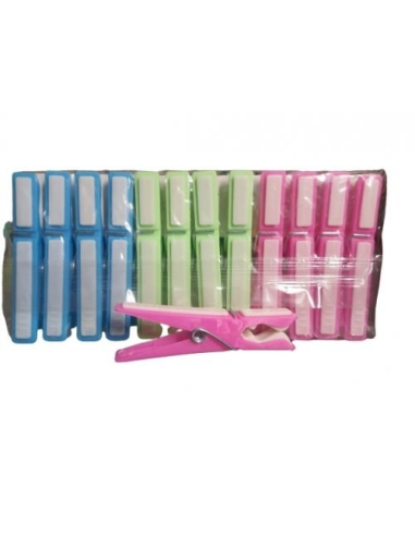 Tarrés Pinzas Ropa Bi-Inyección Pack 12 uds