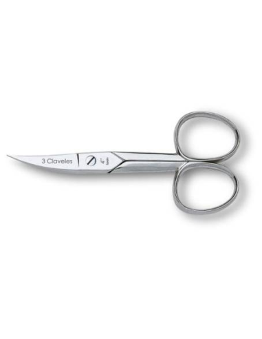 Tijera 3 Claveles Manicura 4 pulg Curva REF.12005