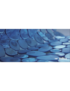 ALFOMBRA BAÑO 36x70 PIEDRAS TRANSLUCIDAS HIELO