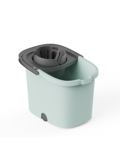 CUBO + ESCURRIDOR AUTOMATICO PK 16 L  RECTAGULAR CON RUEDAS