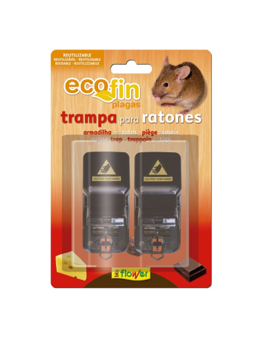 RATICIDA TRAMPA RATONES ECOFIN BLISTER DUPLO...