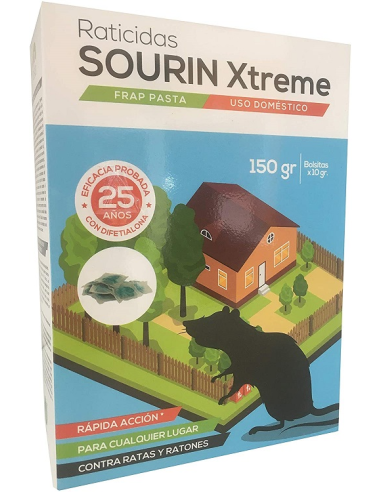 Sourin Xtreme Raticida Pasta Fresca Difetialona...