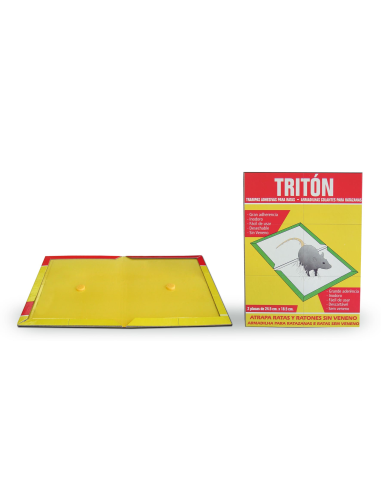 RATICIDA TRITON TRAMPA RATONES 2 TRAMPAS CARTON