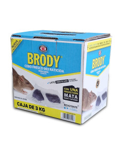 RATICIDA BRODY CEBO FRESCO 003 CAJA 3 kg 3X1