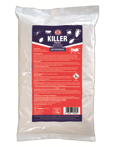 ANTIHORMIGAS KILLER POLVO BOLSA 1 kg