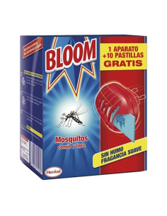 INSECTICIDA  ELECTRICO BLOOM PASTILLAS APARATO  10 PASTILLAS