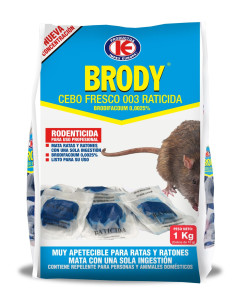 RATICIDA BRODY CEBO FRESCO 003 CAJA 10 kg 10X1