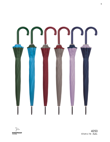 PARAGUAS FEMENINO 4253 LISO 16 VARILLAS...
