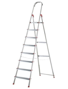 ESCALERA ROLSER ALUMINIO 8 PELDAÑOS UNICA