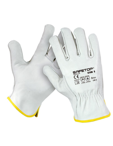 GUANTES SAFE TOP PIEL GRIS 114B TALLA 10