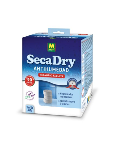 Secadry Deshumidificador Recambio Pack 3...