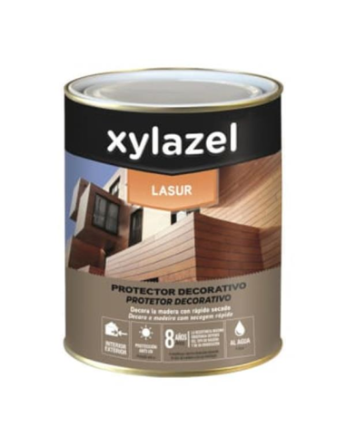 XYLAZEL AQUA LASUR SATIN 750 ml. TECA
