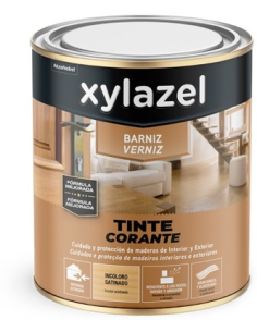 Xylazel Barniz Interior al Agua Brillante Incoloro 750 ml