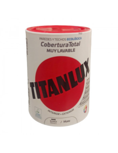 Titanlux Pintura Plástica TX Cobertura Total Mate Blanco...