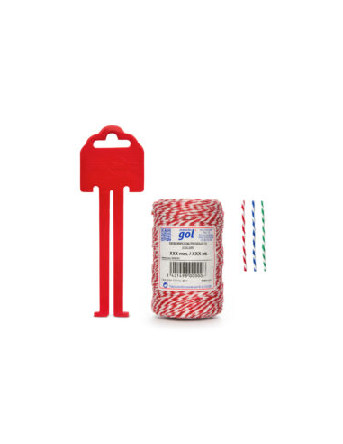 Gol Hilo Algodón Chorizo Bicolor 200 g 10 uds