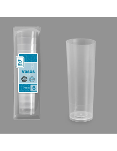 VASO CAMPING TUBO BEST PAQUETE  6 uds  300 cc...