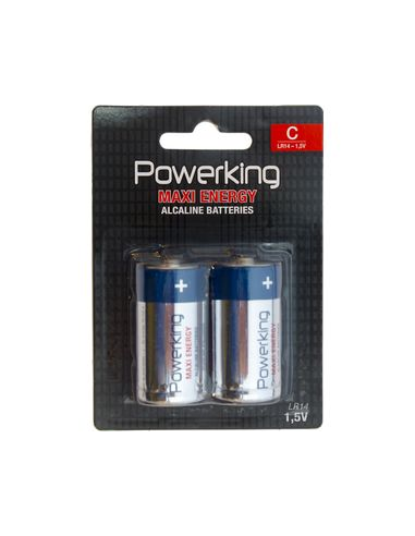 PILA ALCALINA POWERKING LR14 BLISTER 2 UNIDADES