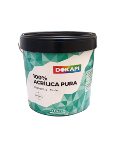 REVESTIMIENTO DOKAPI ACRILICA PURA 100% NEGRO MATE 12 LITROS
