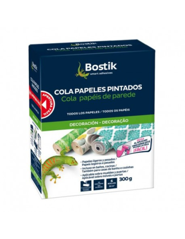 PAPEL DE PAREDE EM PÓ DE COLA BOSTIK PQT. 300
