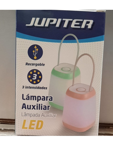 LAMPARA AUXILIAR JUPITER RECARGABLE SOFT 3...