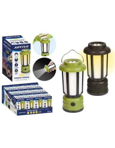 LAMPARA CAMPING JUPITER RECARGABLE 5 MODOS DE LUZ