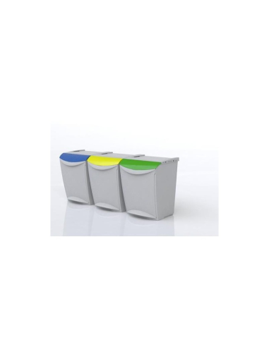 LIXO DE RESÍDUOS. ECO. DENOX 25L. PEDAL VERDE.