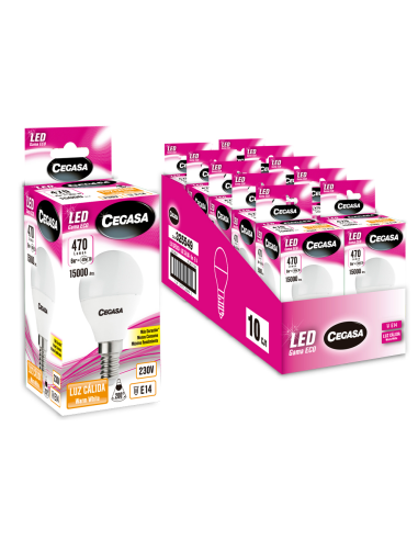 LAMP.LED CEGASA ESF.06W.E-14 CALIDA