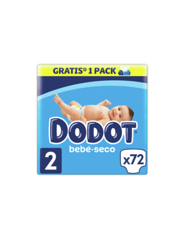 Pañal Dodot Etapas N-2 04-08 K.72 uds