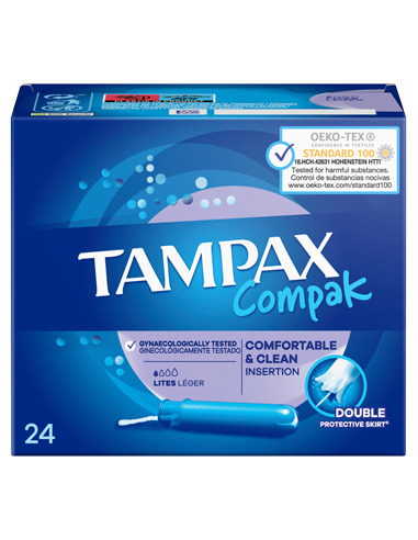 TAMPON TAMPAX COMPAK 24UN.LITES