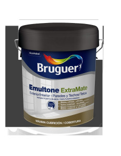 PINTURA PLASTICA BRUGUER EMULTONE EXTRA MATE 15 L  BLANCO
