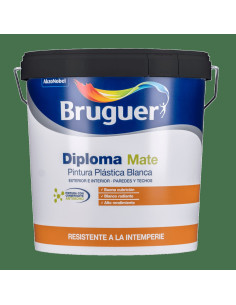 Bruguer Pintura Plástica Diploma Liso Blanco 4 L