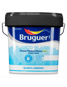 PINTURA PLASTICA BRUGUER BLANCO GLACIAR 4 L