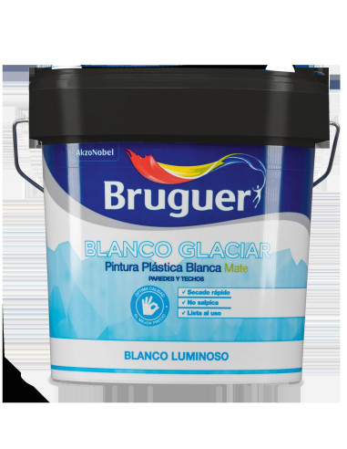 Bruguer Pintura Plástica Blanco Glaciar 15 L