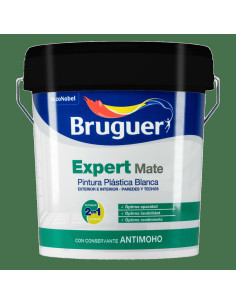 Bruguer Pintura Plástica Expert Mate Antimoho Blanco 4 L