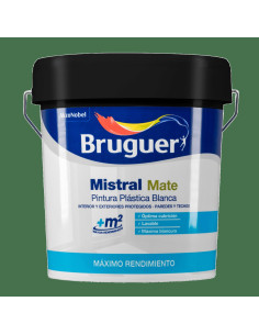 Bruguer Pintura Plástica Mistral Mate Blanco 15 L