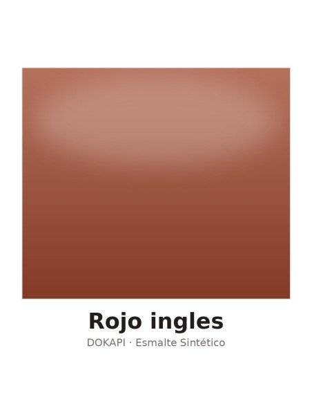 ESMALTE DOKAPI  BRILLANTE ROJO INGLES N.555 750 ml