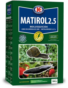 Matirol Molusquicida Metaldehído 2,5% Bolsa 500 g