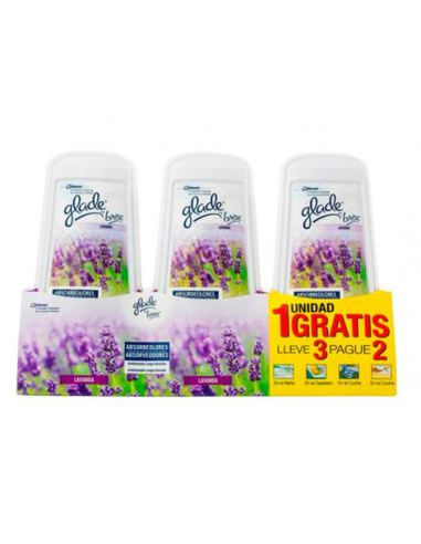 AMBIENTADOR GLADE BRISE  ABSORVE OLOR LAVANDA.3X2