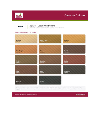 Xylazel Lasur Plus Decora Satinado Roble Claro...